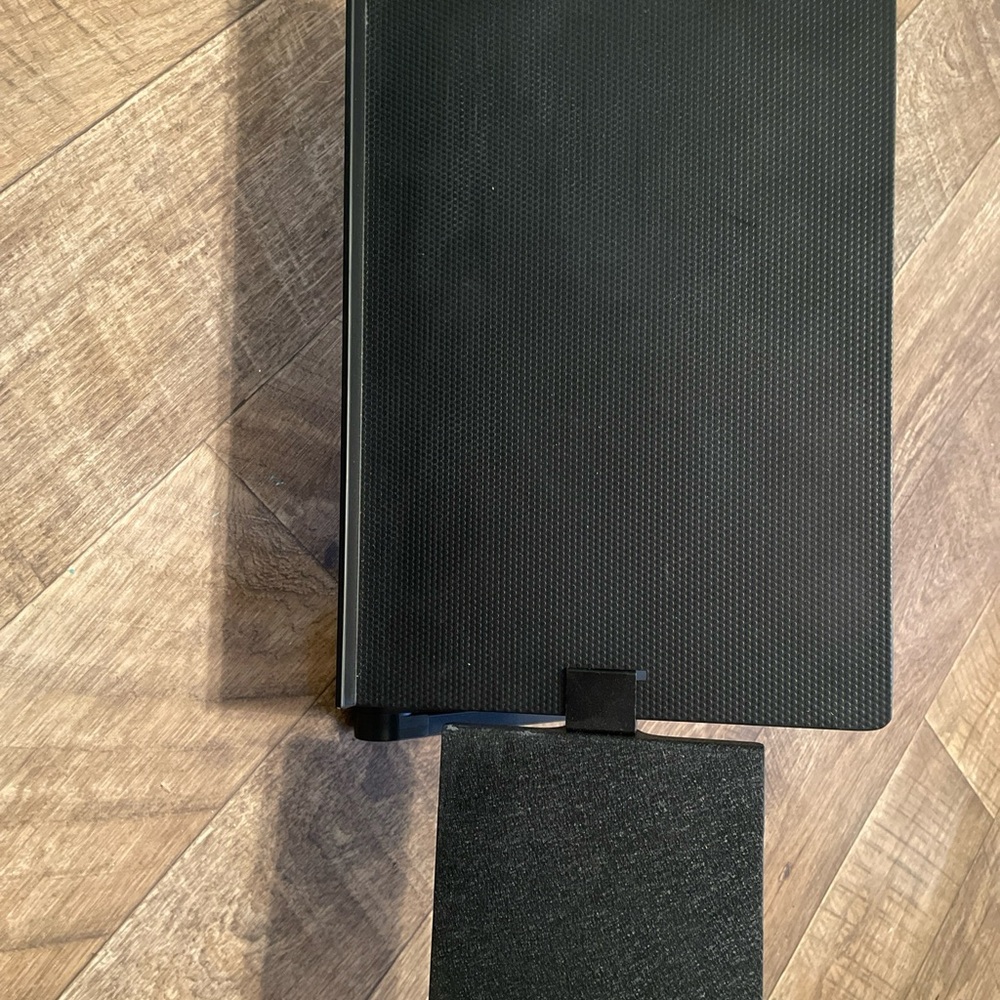Black Adjustable Computer Stand with Mouse Stand
